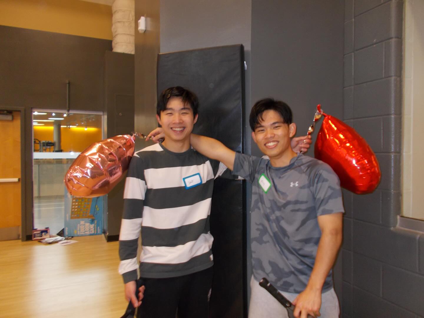 Club members celebrating at a social event